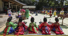 [포토] 창덕궁 후원 연경당 진작례 복원 공연