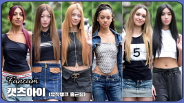 HK직캠｜캣츠아이(KATSEYE), 개성 넘치는 화려한 스타일에 시선강탈 (뮤직뱅크 출근길)
