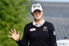 [포토] 김민선7, '귀여운 미소' (상상인 · 한경 와우넷 오픈 2024)