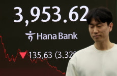 [포토] 코스피 지수 3.32% 하락한 3953.62로 마감