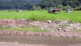 <포토>가뭄에 말라버린 초평저수지