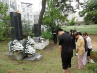 경북 경산 진량초교, 물에 빠진 제자 구하고 순직한 교사 추모식