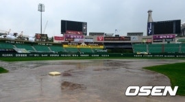 프로야구 KBO, 대전 수원 경기 우천 취소