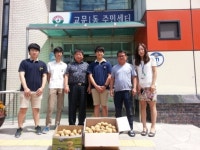 구리시 삼육고생, 정성 감자 홀몸어르신들께 전달