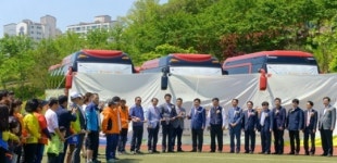 첫 개통 순천.율촌산단 무료 통근버스 어디서 타나