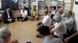 김동근 수원시 제1부시장, 노인 무더위쉼터 방문 격려