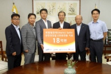 삼성전자, 강원도 18개 시ㆍ군에 18억 규모 친환경 LED 보안등 지원