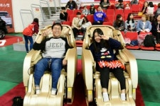 바디프랜드 안마의자에서 울산 모비스 농구 관람을!