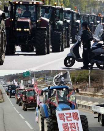 같은 농민 시위, 다른 대처…한국과 프랑스의 경찰