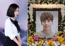 前연인 빈소찾은 신세경…故종현 영정앞서 먹먹한 눈물의 인사