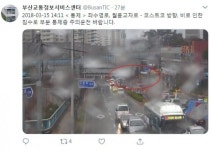 월륜교차로 침수…인근차량 1~2시간 우회