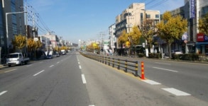 안양축협∼안양대교 차선분리대 설치