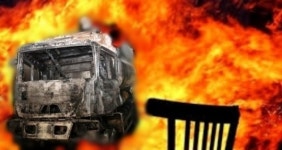 중부내륙고속道 만정터널 인근서 화물차 불…도로 양방향 전면통제