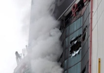 서울 남대문 인근 오피스텔 화재 발생