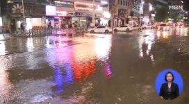 안양 인덕원 사거리 침수, 차량 10여대 물에 잠겨