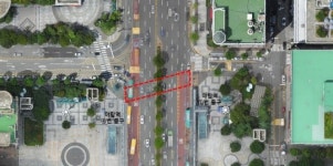 왕복 10차선 성남대로 횡단보도 설치