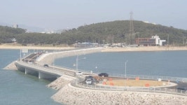 인천 용유~잠진도 제방도로 확장 공사 완료