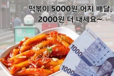 “떡볶이 5천원어치 배달하려면 2천원 더 내?” ‘배보다 배꼽’ 배달