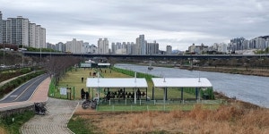 중랑천에서 ‘도심형 미니골프’ 파크골프 배우고 친다