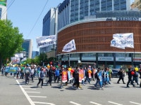 민주노총, 거리두기 해제 후 첫 도심 대형집회…1만4000명 운집