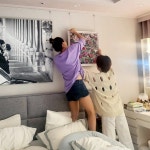 화가 변신 솔비, 꽃 그림 유진의 집에 걸어주고 인증샷 …뿌듯해요