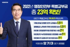 양기대 의원, 행안부 특별교부금 7억 추가 확보…총23억 확보