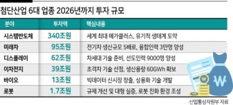 이차전지 39조·미래차 95조·로봇 1조7000억 투자 [국가안보 6대산업 육성전략 발표]