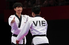 한국 첫 금 나왔다…강완진 태권도 남자 품새서 [항저우 AG]