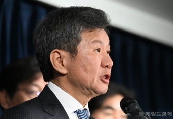 [헤럴드pic] 위르겐 클린스만 해임 발표하는 정몽규 협회장