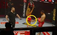 감정 격해져...링 위에서 라운드 걸 걷어찬 격투기 선수 무슨일?