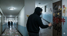 현관문 소름끼치는 붉은 래커칠…급증 ‘사적 보복 대행’ 경찰 수사중 [세상&]