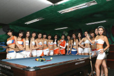 레이싱걸의 포켓볼 대회, 프리챌에서 즐기세요