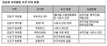 강남권아파트 리모델링 바람 다시 분다