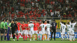 [포토]한국vs사우디 무승부, '잘 싸웠습니다'
