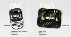 실체 드러낸 MS의 첫 휴대폰 `킨(KIN)`