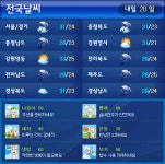 (내일날씨)남부지방 흐리고 비