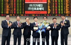 [포토](주)기가레인,  (주)인트로메딕 코스닥시장 신규상장식