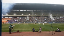 올림픽 성지, 축구전용구장 변신...이랜드FC 개막전 무승부