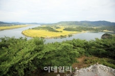 [e한가위] 황금 들판 사이 굽이치는 낙동강…상주 경천대
