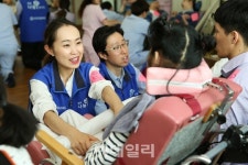 효성, 장애아 40명과 봄맞이 체육대회 진행