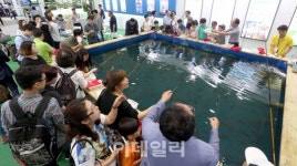 [포토]북적이는 새우낚시카페