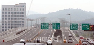 [포토]막바지 공사중인 강남순환로 내달 3일 개통