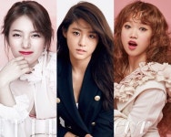 수지VS설현VS유정, 3人3色 화보 대결