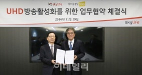 유스카이파트너스 | 케이블TV VOD-스카이라이프, UHD 활성화 MOU 체결