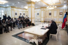 [포토] 러시아 대사관에서 대사 기자간담회