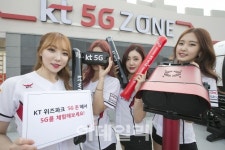 KT, 위즈파크 5G 시범망 활용 5G존 공개