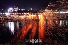 [포토]제21회 무주반딧불축제, 안성 낙화놀이