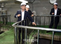 [포토]빗물저장시설 건설현장 방문한 류희인 본부장
