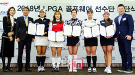 [포토] 한세엠케이 LPGA 골프웨어 선수단