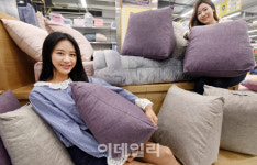 이젠 기대서 쉬자…홈플러스, 힐링 삼각 등쿠션